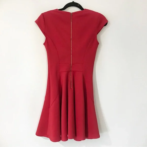 Ted Baker Red Scuba Tezz Skater Dress 1 - Picture 6 of 10